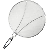 Bystep Splatter Screen Stainless Steel Splatter Screen Guard Con el pliegue del silicón que entrega la cocina práctica…